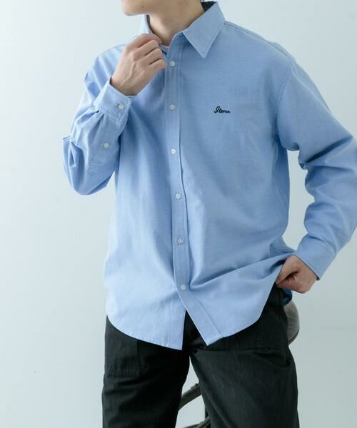 URBAN RESEARCH ITEMS / アーバンリサーチ アイテムズ シャツ・ブラウス | 刺繍オックスレギュラーカラーシャツ | 詳細4