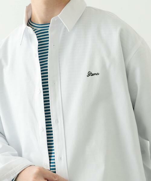URBAN RESEARCH ITEMS / アーバンリサーチ アイテムズ シャツ・ブラウス | 刺繍オックスレギュラーカラーシャツ | 詳細13