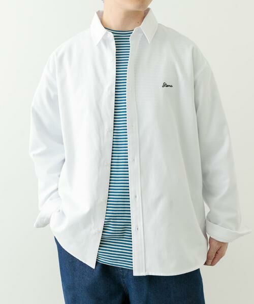 URBAN RESEARCH ITEMS / アーバンリサーチ アイテムズ シャツ・ブラウス | 刺繍オックスレギュラーカラーシャツ | 詳細16