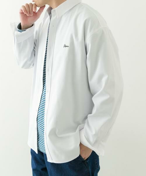 URBAN RESEARCH ITEMS / アーバンリサーチ アイテムズ シャツ・ブラウス | 刺繍オックスレギュラーカラーシャツ | 詳細17