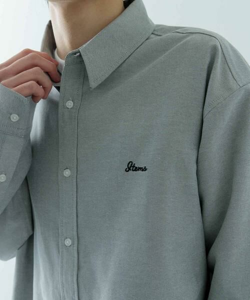 URBAN RESEARCH ITEMS / アーバンリサーチ アイテムズ シャツ・ブラウス | 刺繍オックスレギュラーカラーシャツ | 詳細22