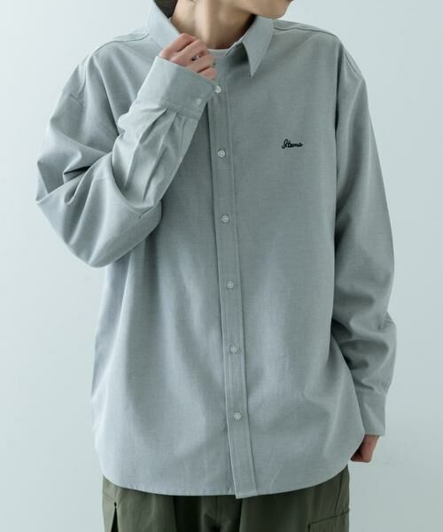 URBAN RESEARCH ITEMS / アーバンリサーチ アイテムズ シャツ・ブラウス | 刺繍オックスレギュラーカラーシャツ | 詳細24