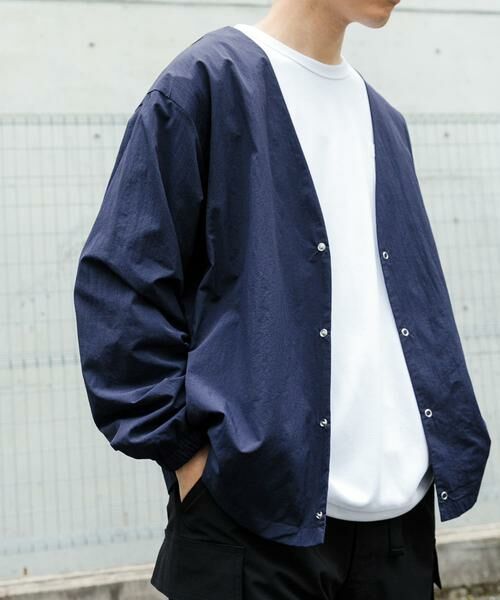 URBAN RESEARCH ITEMS / アーバンリサーチ アイテムズ カーディガン・ボレロ | 『セットアップ対応』ナイロン リングドットボタン カーディガン | 詳細3