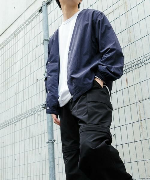 URBAN RESEARCH ITEMS / アーバンリサーチ アイテムズ カーディガン・ボレロ | 『セットアップ対応』ナイロン リングドットボタン カーディガン | 詳細5