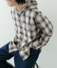URBAN RESEARCH ITEMS / アーバンリサーチ アイテムズ シャツ・ブラウス | オンブレチェック シャツパーカー