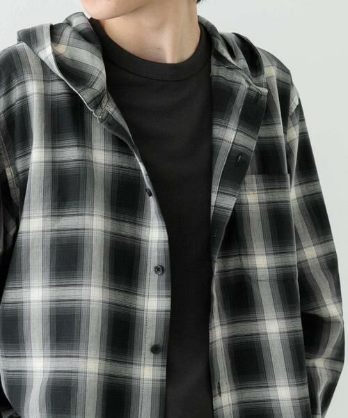 URBAN RESEARCH ITEMS / アーバンリサーチ アイテムズ シャツ・ブラウス | オンブレチェック シャツパーカー | 詳細7