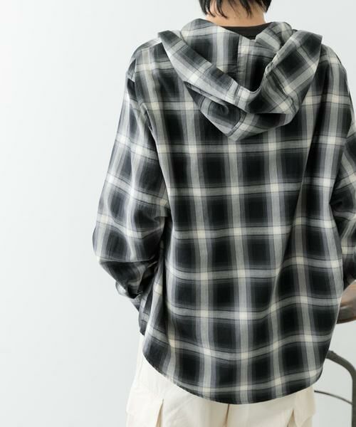 URBAN RESEARCH ITEMS / アーバンリサーチ アイテムズ シャツ・ブラウス | オンブレチェック シャツパーカー | 詳細9