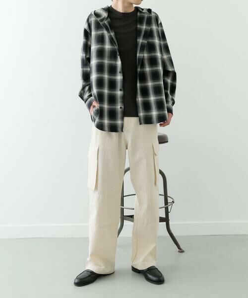 URBAN RESEARCH ITEMS / アーバンリサーチ アイテムズ シャツ・ブラウス | オンブレチェック シャツパーカー | 詳細11