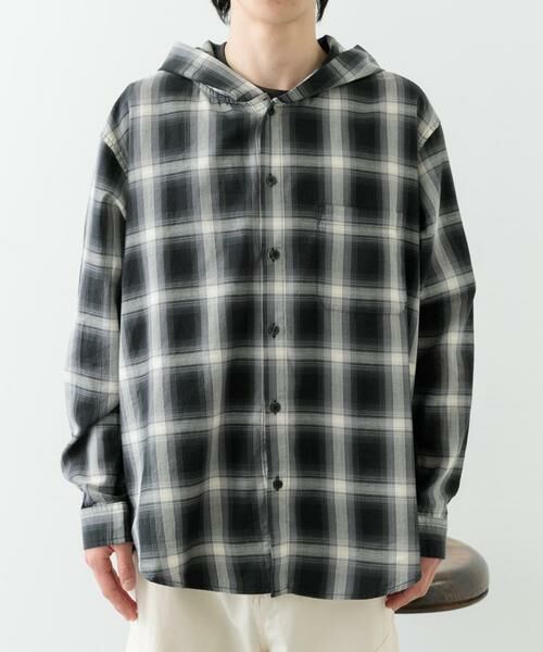 URBAN RESEARCH ITEMS / アーバンリサーチ アイテムズ シャツ・ブラウス | オンブレチェック シャツパーカー | 詳細12