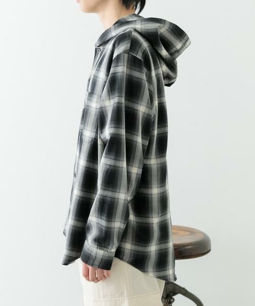 URBAN RESEARCH ITEMS / アーバンリサーチ アイテムズ シャツ・ブラウス | オンブレチェック シャツパーカー | 詳細13