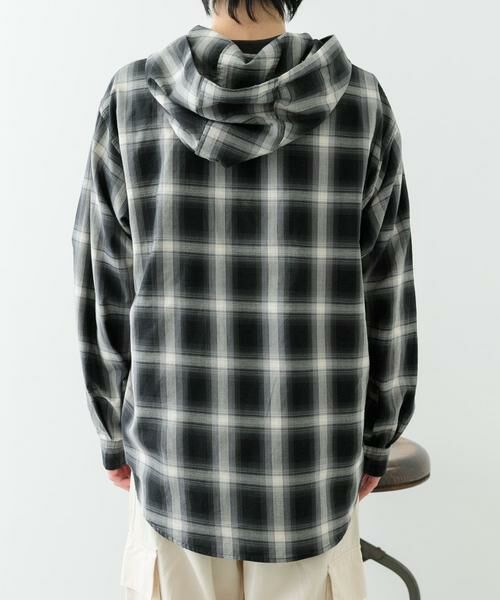 URBAN RESEARCH ITEMS / アーバンリサーチ アイテムズ シャツ・ブラウス | オンブレチェック シャツパーカー | 詳細14