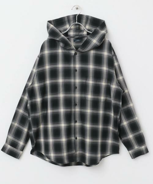 URBAN RESEARCH ITEMS / アーバンリサーチ アイテムズ シャツ・ブラウス | オンブレチェック シャツパーカー | 詳細15