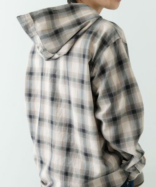 URBAN RESEARCH ITEMS / アーバンリサーチ アイテムズ シャツ・ブラウス | オンブレチェック シャツパーカー | 詳細18