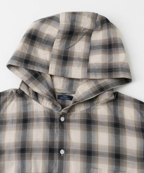 URBAN RESEARCH ITEMS / アーバンリサーチ アイテムズ シャツ・ブラウス | オンブレチェック シャツパーカー | 詳細23