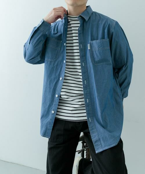 URBAN RESEARCH ITEMS / アーバンリサーチ アイテムズ シャツ・ブラウス | 『別注』GUNGHO×ITEMS　シャンブレーワークシャツ | 詳細2