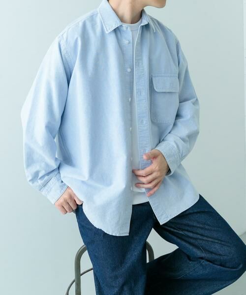 URBAN RESEARCH ITEMS / アーバンリサーチ アイテムズ シャツ・ブラウス | ケミカルウォッシュオックスフォードシャツ | 詳細4