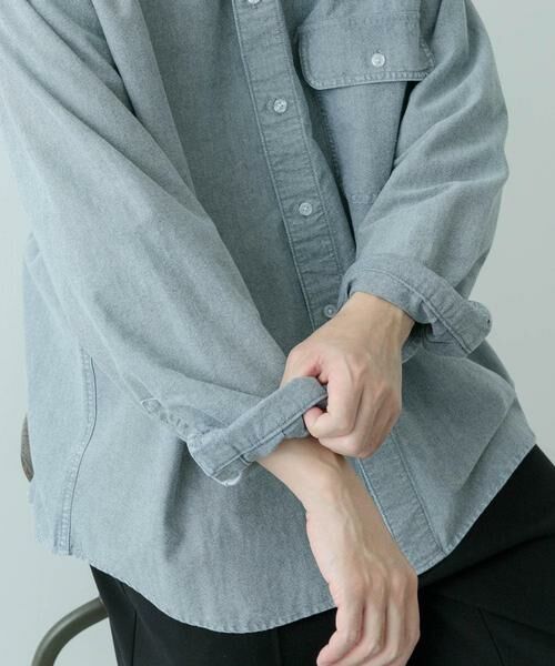 URBAN RESEARCH ITEMS / アーバンリサーチ アイテムズ シャツ・ブラウス | ケミカルウォッシュオックスフォードシャツ | 詳細10
