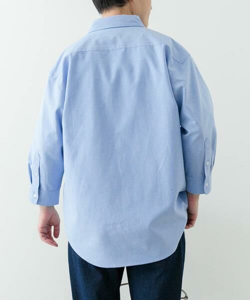 URBAN RESEARCH ITEMS / アーバンリサーチ アイテムズ シャツ・ブラウス | ニットポケット切替オックス7分袖シャツ | 詳細4