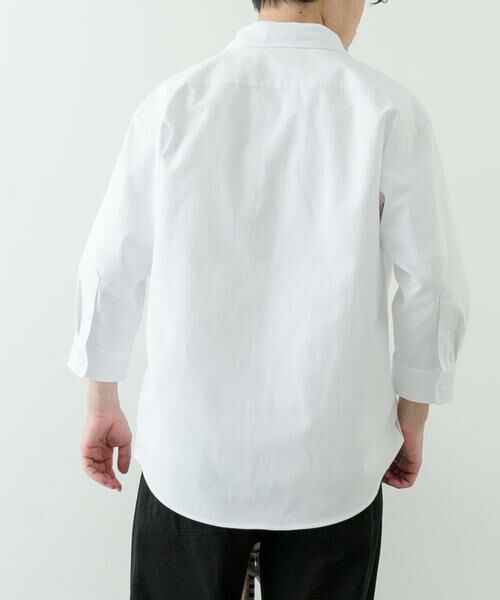 URBAN RESEARCH ITEMS / アーバンリサーチ アイテムズ シャツ・ブラウス | ニットポケット切替オックス7分袖シャツ | 詳細17