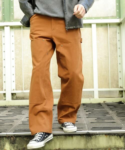 URBAN RESEARCH ITEMS/アーバンリサーチ アイテムズ ダブルニー コットンワークパンツ ブラウン L
