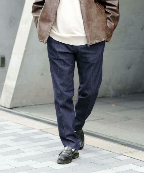 URBAN RESEARCH ITEMS / アーバンリサーチ アイテムズ デニムパンツ | 1-tuck テーパード デニムスラックス | 詳細4