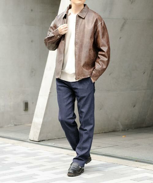 URBAN RESEARCH ITEMS / アーバンリサーチ アイテムズ デニムパンツ | 1-tuck テーパード デニムスラックス | 詳細8