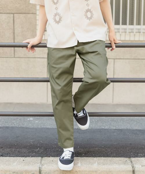 URBAN RESEARCH ITEMS/アーバンリサーチ アイテムズ ハイストレッチ リラックスパンツ カーキ S URBAN RESEARCH ITEMS/アーバンリサーチ アイテムズ ハイストレッチ リラックスパンツ カーキ S