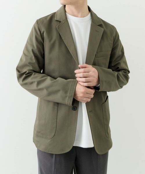 URBAN RESEARCH ITEMS / アーバンリサーチ アイテムズ その他アウター | 『セットアップ対応』マシンウォッシャブルピケテーラードジャケット(カーキ)