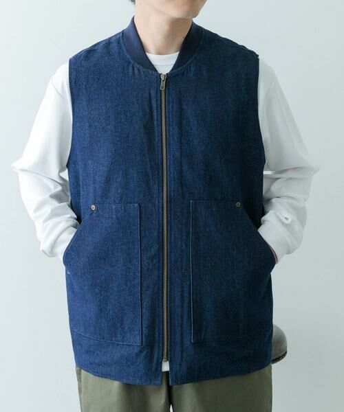 URBAN RESEARCH ITEMS / アーバンリサーチ アイテムズ ベスト | ジップアップ コットンワークベスト | 詳細9