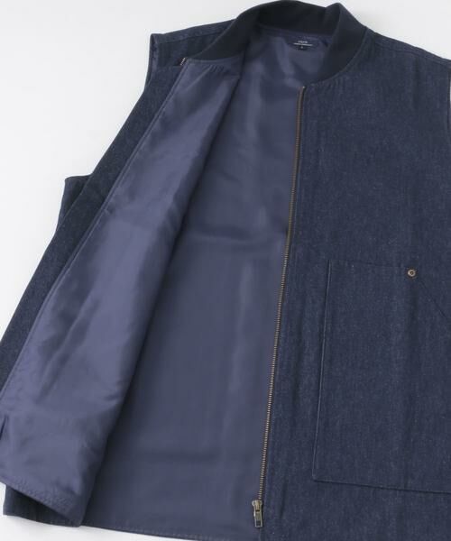 URBAN RESEARCH ITEMS / アーバンリサーチ アイテムズ ベスト | ジップアップ コットンワークベスト | 詳細18