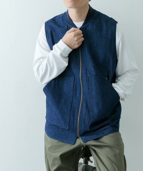 URBAN RESEARCH ITEMS / アーバンリサーチ アイテムズ ベスト | ジップアップ コットンワークベスト | 詳細12