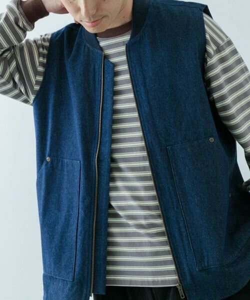 URBAN RESEARCH ITEMS / アーバンリサーチ アイテムズ ベスト | ジップアップ コットンワークベスト | 詳細13