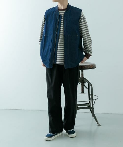 URBAN RESEARCH ITEMS / アーバンリサーチ アイテムズ ベスト | ジップアップ コットンワークベスト | 詳細16