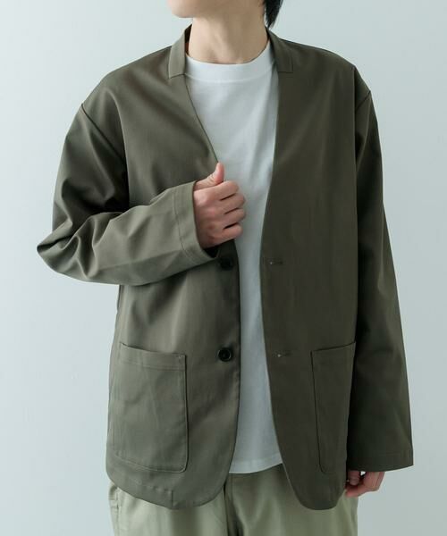 URBAN RESEARCH ITEMS / アーバンリサーチ アイテムズ その他アウター | 『セットアップ対応』マシンウォッシャブルピケノーラペルジャケット | 詳細5