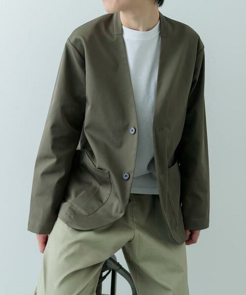 URBAN RESEARCH ITEMS / アーバンリサーチ アイテムズ その他アウター | 『セットアップ対応』マシンウォッシャブルピケノーラペルジャケット | 詳細6