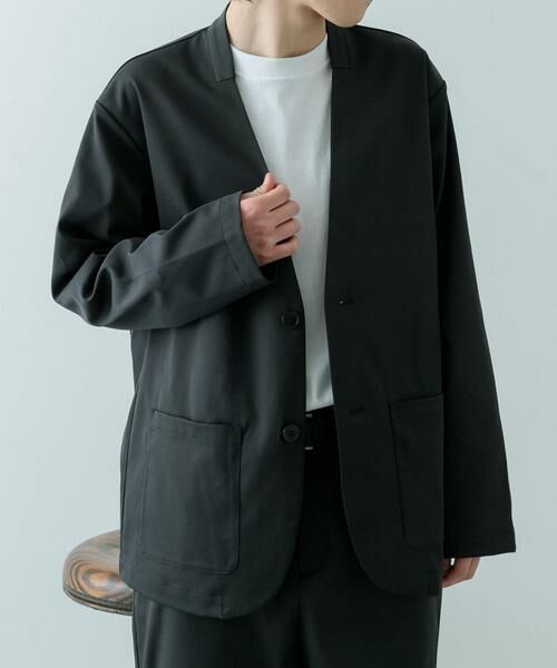 URBAN RESEARCH ITEMS / アーバンリサーチ アイテムズ その他アウター | 『セットアップ対応』マシンウォッシャブルピケノーラペルジャケット | 詳細25