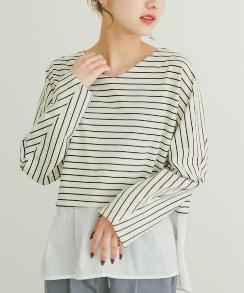 URBAN RESEARCH ITEMS / アーバンリサーチ アイテムズ Tシャツ | カットミラノドッキングプルオーバー | 詳細8