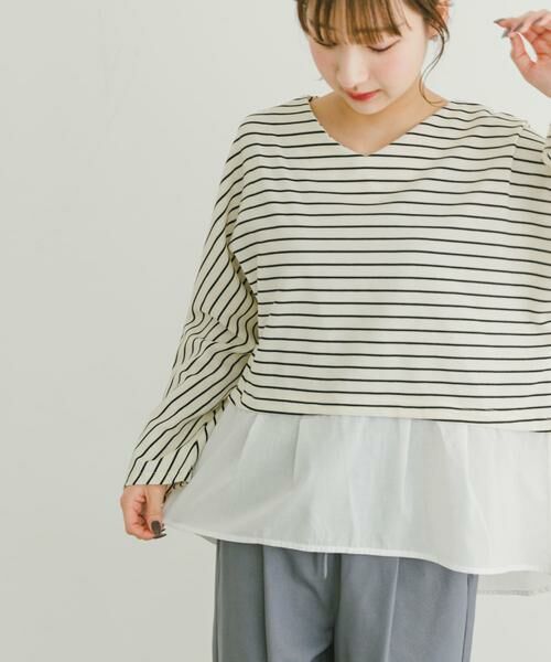 URBAN RESEARCH ITEMS / アーバンリサーチ アイテムズ Tシャツ | カットミラノドッキングプルオーバー | 詳細9