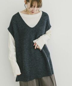 URBAN RESEARCH ITEMS / アーバンリサーチ アイテムズ ニット・セーター | アンゴラタッチユルVニットベスト