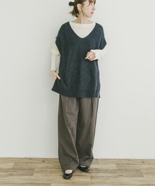 URBAN RESEARCH ITEMS / アーバンリサーチ アイテムズ ニット・セーター | アンゴラタッチユルVニットベスト | 詳細4