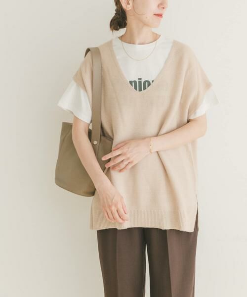 URBAN RESEARCH ITEMS / アーバンリサーチ アイテムズ ニット・セーター | アンゴラタッチユルVニットベスト | 詳細9