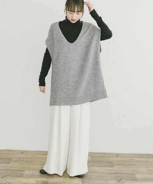 URBAN RESEARCH ITEMS / アーバンリサーチ アイテムズ ニット・セーター | アンゴラタッチユルVニットベスト | 詳細18