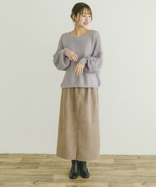 URBAN RESEARCH ITEMS / アーバンリサーチ アイテムズ ニット・セーター | ガーターボリュームスリーブニット | 詳細12