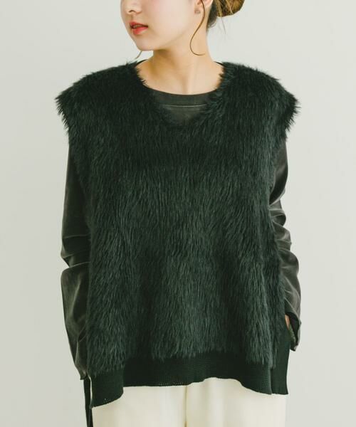 URBAN RESEARCH ITEMS / アーバンリサーチ アイテムズ ベスト | フロントシャギーベスト | 詳細1