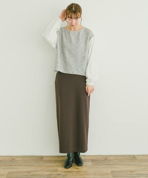 URBAN RESEARCH ITEMS / アーバンリサーチ アイテムズ シャツ・ブラウス | ツイードドッキングブラウス | 詳細4