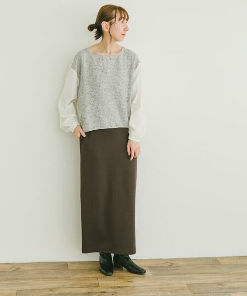 URBAN RESEARCH ITEMS / アーバンリサーチ アイテムズ シャツ・ブラウス | ツイードドッキングブラウス | 詳細5