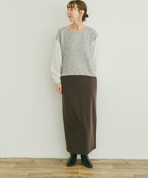 URBAN RESEARCH ITEMS / アーバンリサーチ アイテムズ シャツ・ブラウス | ツイードドッキングブラウス | 詳細6