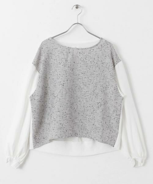 URBAN RESEARCH ITEMS / アーバンリサーチ アイテムズ シャツ・ブラウス | ツイードドッキングブラウス | 詳細7