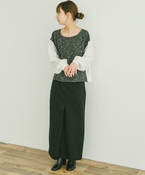 URBAN RESEARCH ITEMS / アーバンリサーチ アイテムズ シャツ・ブラウス | ツイードドッキングブラウス | 詳細11