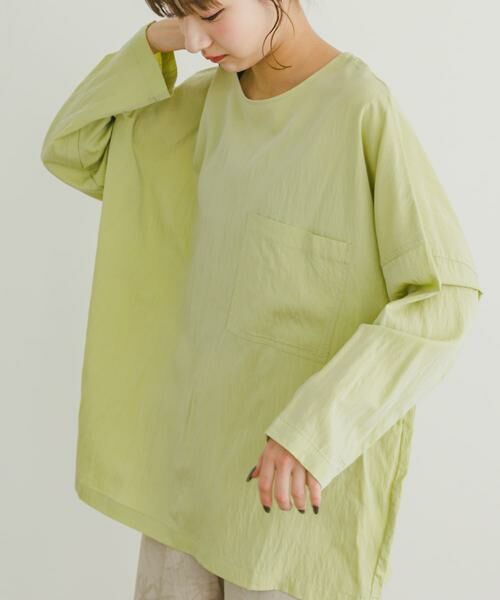 URBAN RESEARCH ITEMS/アーバンリサーチ アイテムズ ポケットTブラウス ミント FREE URBAN RESEARCH ITEMS/アーバンリサーチ アイテムズ ポケットTブラウス ミント FREE
